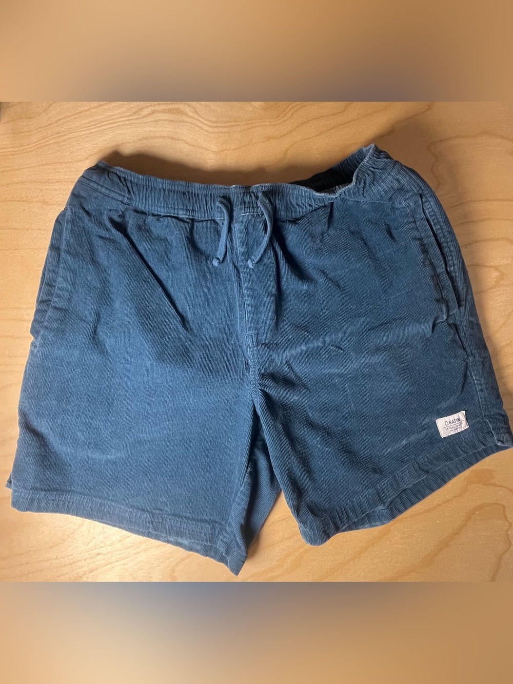 Men’s Katin (M) Blue Corduroy Drawstring Shorts